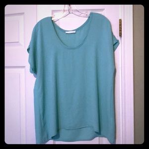 Seafoam green LUSH blouse
